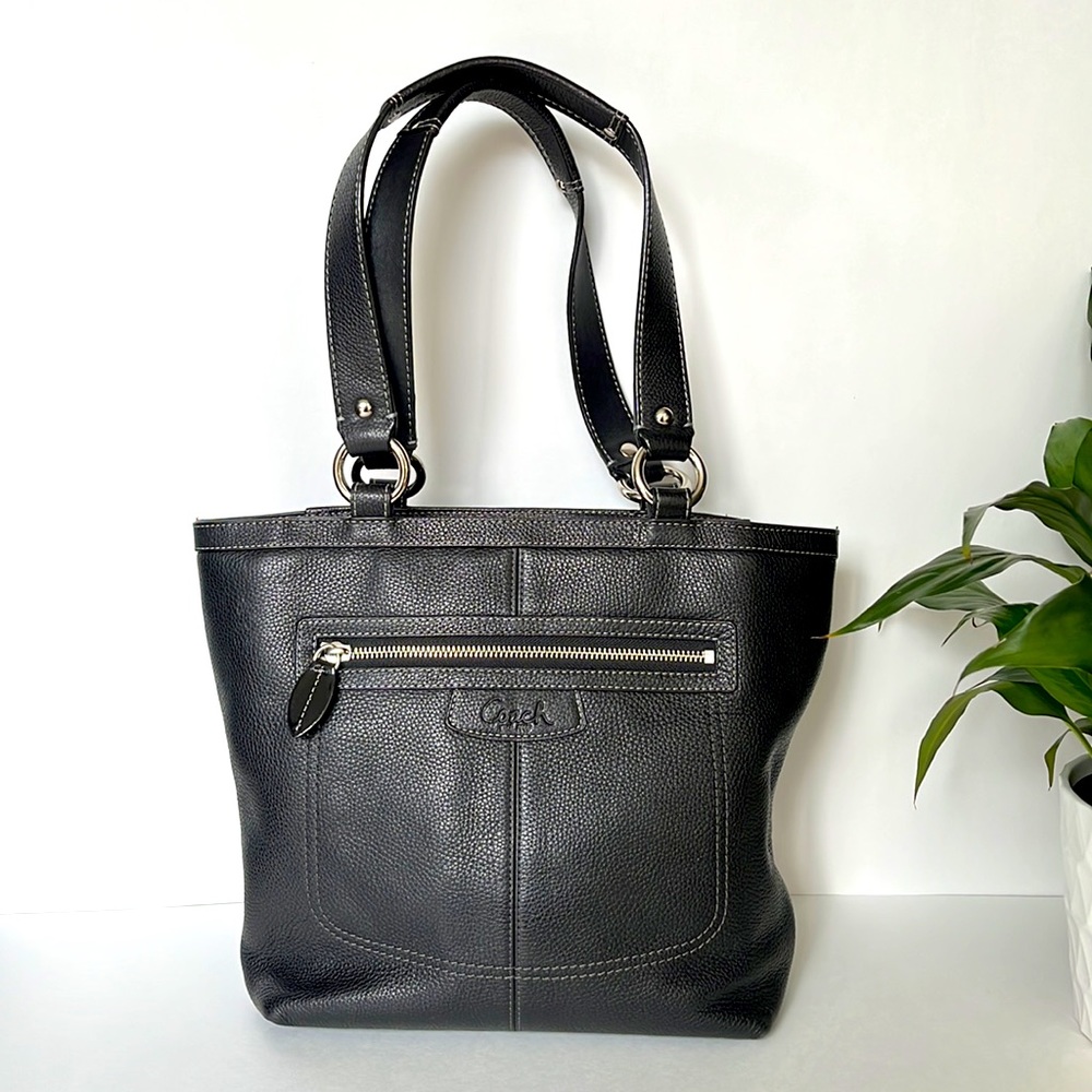 Coach Authentic Penelope Soft Pebble Leather Tote Bag